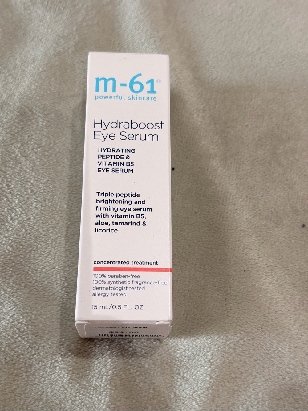 M-61 Hydraboost Eye Serum Hydrating Triple Peptide, Vitamin B5 ~ 15 ml / .5 oz,